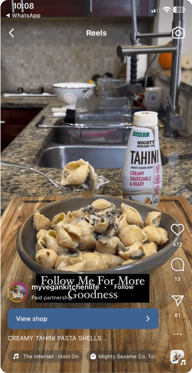 Creator partnership showcase